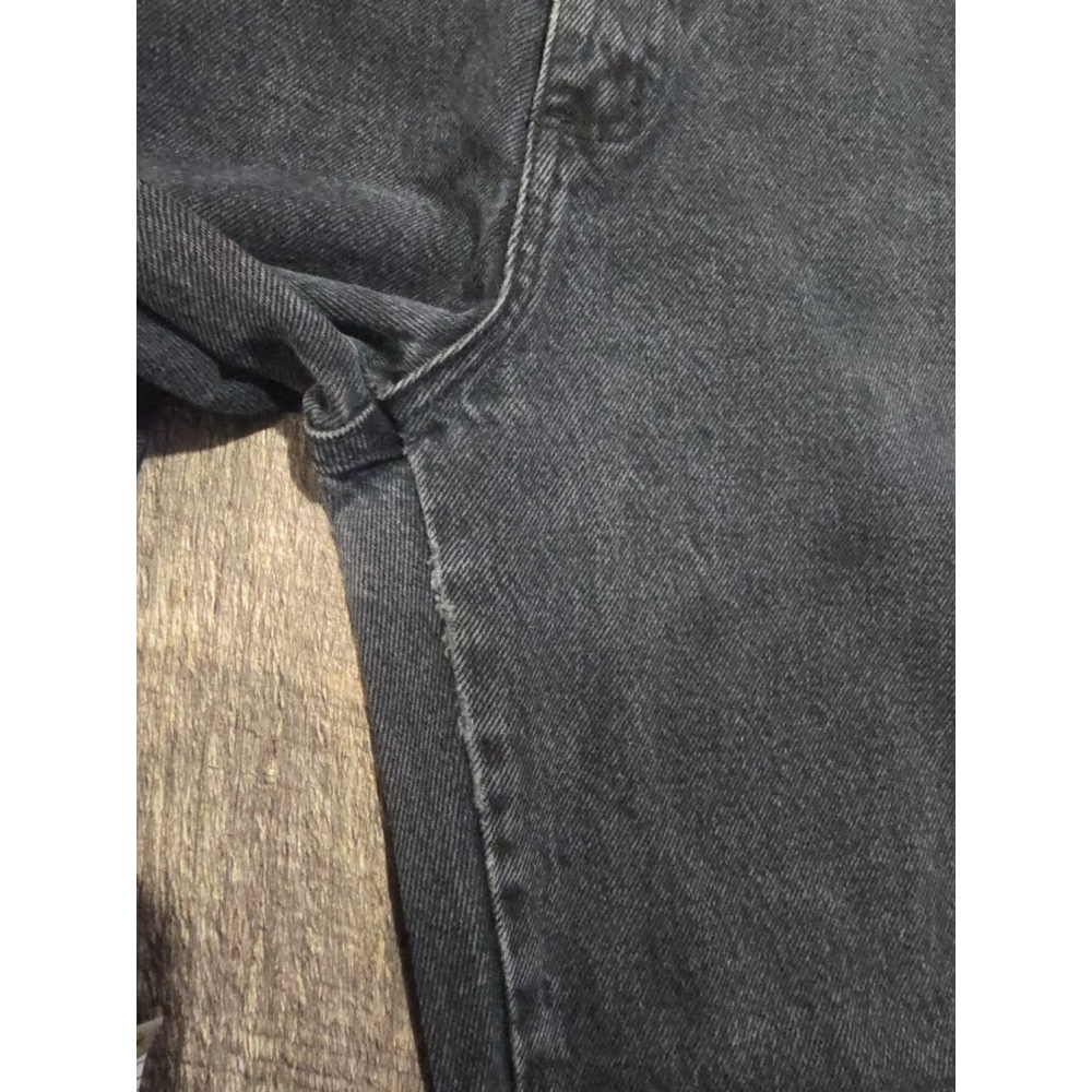 Vintage Bongo Jeans Women Size 13 Mom Jeans Black Wash Y2K Zipper Ankle - Picture 6 of 12